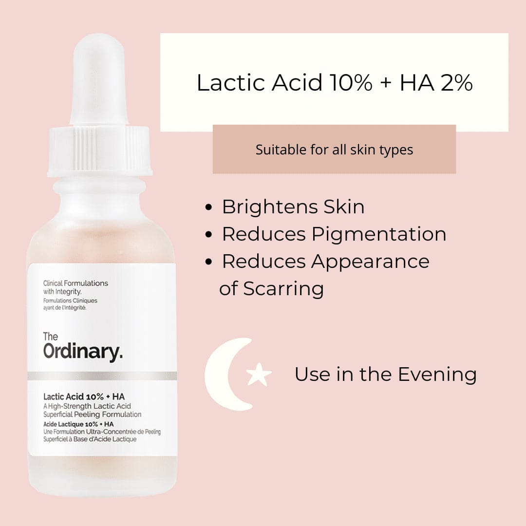 The Ordinary Lactic Acid 10% + HA Exfoliating Serum - 30ml